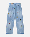 REALISM AND DISNEY CHARACTER DENIM WASHED BLUE