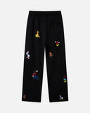 REALISM AND DISNEY BACK TO FRONT SWEATPANTS OPEN LEG BLACK