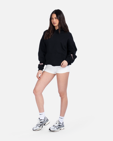 COURT BOXY HOODIE MIDNIGHT PEACH