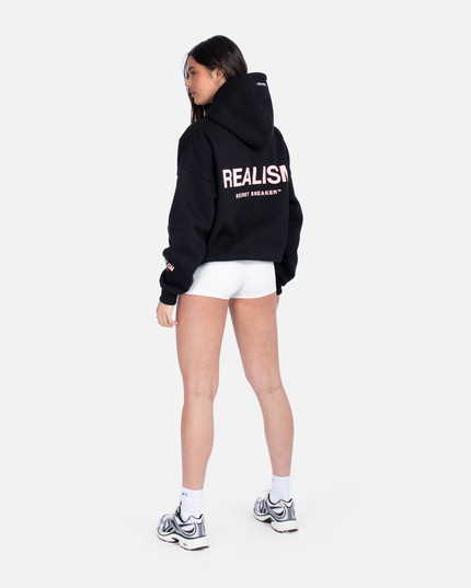 COURT BOXY HOODIE MIDNIGHT PEACH
