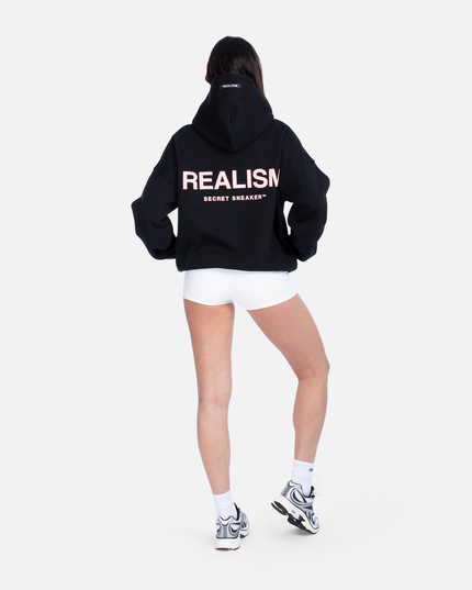 COURT BOXY HOODIE MIDNIGHT PEACH