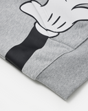REALISM AND DISNEY HUG ME MICKEY ZIP HOODIE GREY MARLE