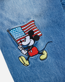 REALISM AND DISNEY USA DENIM JACKET WASHED BLUE