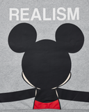 REALISM AND DISNEY HUG ME MICKEY ZIP HOODIE GREY MARLE