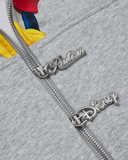 REALISM AND DISNEY MICKEY MOUSE ZIP HOODIE GREY MARLE