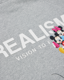 REALISM AND DISNEY FRIENDS FOREVER HOODIE GREY MARLE