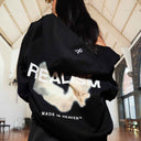 HALO ZIP HOODIE BLACK