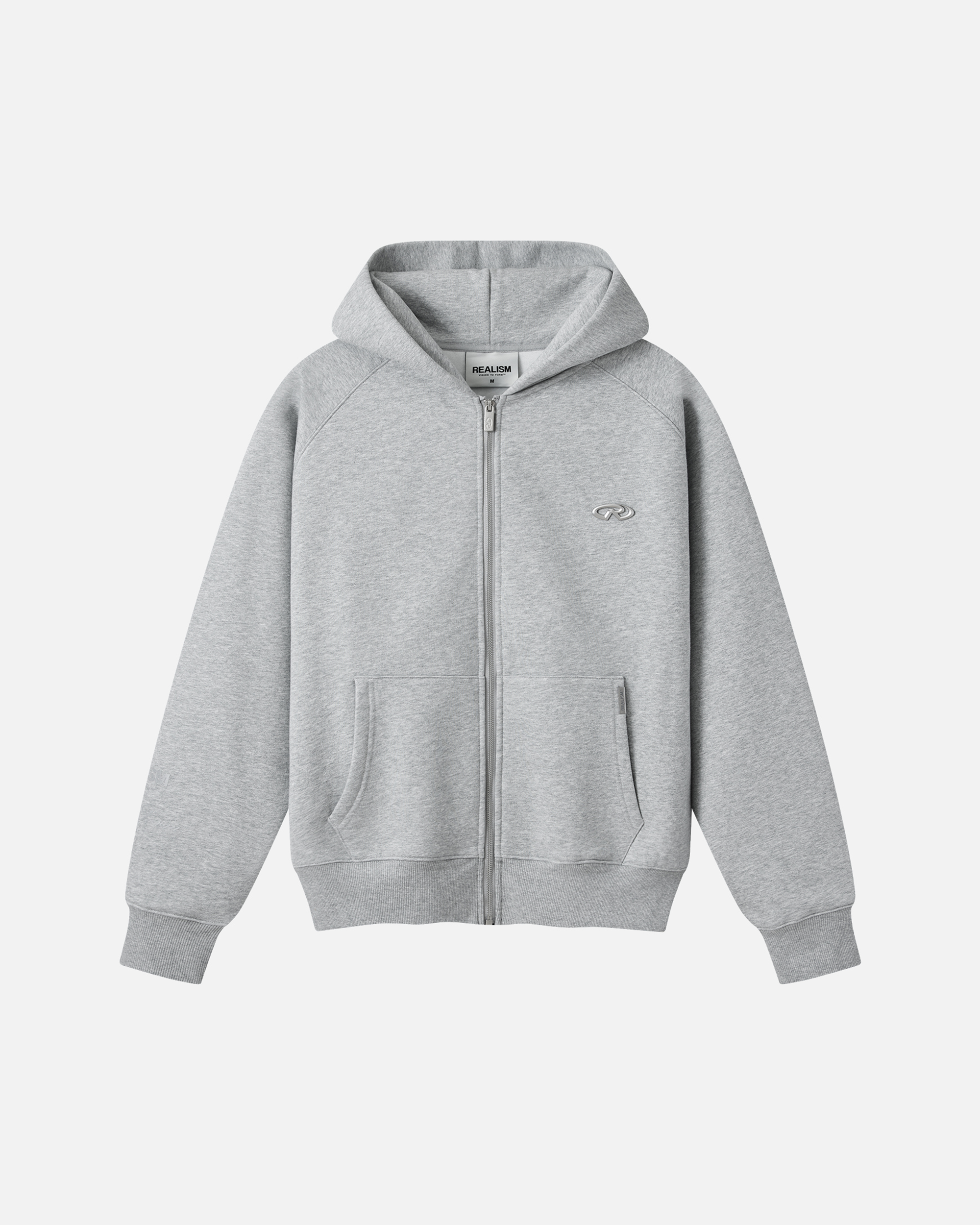 RADIANT ZIP HOODIE V2 REFLECTIVE GREY MARLE – Realism
