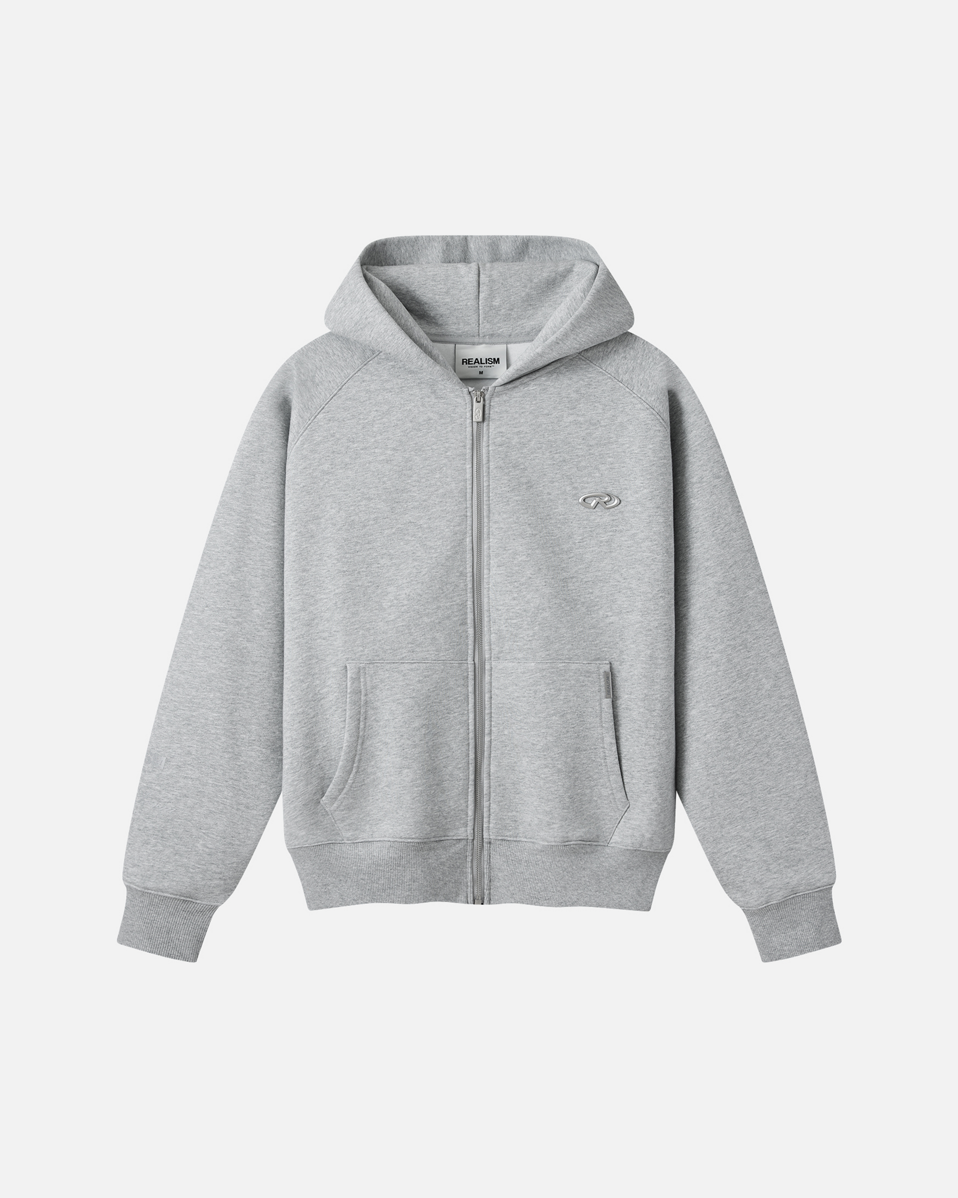 RADIANT ZIP HOODIE V2 REFLECTIVE GREY MARLE – Realism