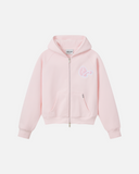 BUNNY ZIP HOODIE PASTEL PINK