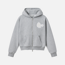 BUNNY ZIP HOODIE GREY MARLE