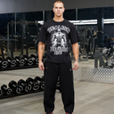 REALISM X DERRIMUT GYM MUSCLE BEACH TEE STONE WASHED BLACK