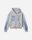 R-LINE ZIP HOODIE GREY MARLE