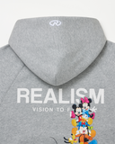 REALISM AND DISNEY FRIENDS FOREVER HOODIE GREY MARLE