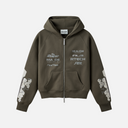 RL3 ZIP HOODIE WALNUT