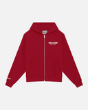 HEAVEN LOGO ZIP HOODIE CRIMSON RED