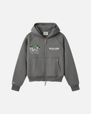 REALISM AND DISNEY OI OI ZIP HOODIE COOL GREY