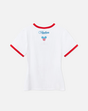 REALISM AND DISNEY USA BABY TEE WHITE