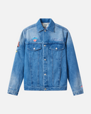 REALISM AND DISNEY USA DENIM JACKET WASHED BLUE