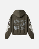 RL3 ZIP HOODIE WALNUT