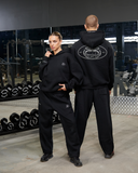 REALISM X DERRIMUT GYM OLD SCHOOL PUMP HOODIE BLACK
