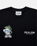 REALISM AND DISNEY AUSSIE TEE BLACK