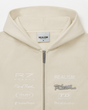 R SPEED ZIP HOODIE WASHED TAUPE