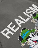 REALISM AND DISNEY OI OI ZIP HOODIE COOL GREY