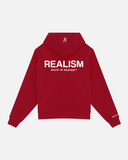 HEAVEN LOGO ZIP HOODIE CRIMSON RED