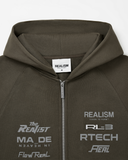 RL3 ZIP HOODIE WALNUT