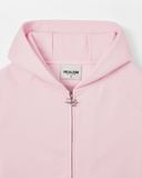 GLIMMER LOGO ZIP HOODIE V2 POWDER PINK