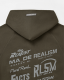 RL3 ZIP HOODIE WALNUT