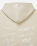 R SPEED ZIP HOODIE WASHED TAUPE