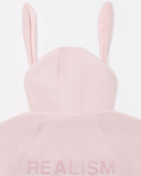 BUNNY ZIP HOODIE PASTEL PINK