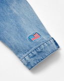 REALISM AND DISNEY USA DENIM JACKET WASHED BLUE