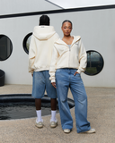 STUDIO ZIP HOODIE CLOUD