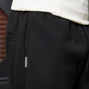 HEAVEN LOGO SWEATPANTS OPEN LEG BLACK