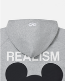REALISM AND DISNEY HUG ME MICKEY ZIP HOODIE GREY MARLE
