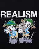REALISM AND DISNEY AUSSIE TEE BLACK