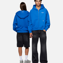 STUDIO ZIP HOODIE AZURE