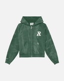 LEGACY ZIP HOODIE WASHED MOSS