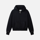GLIMMER LOGO ZIP HOODIE V2 BLACK