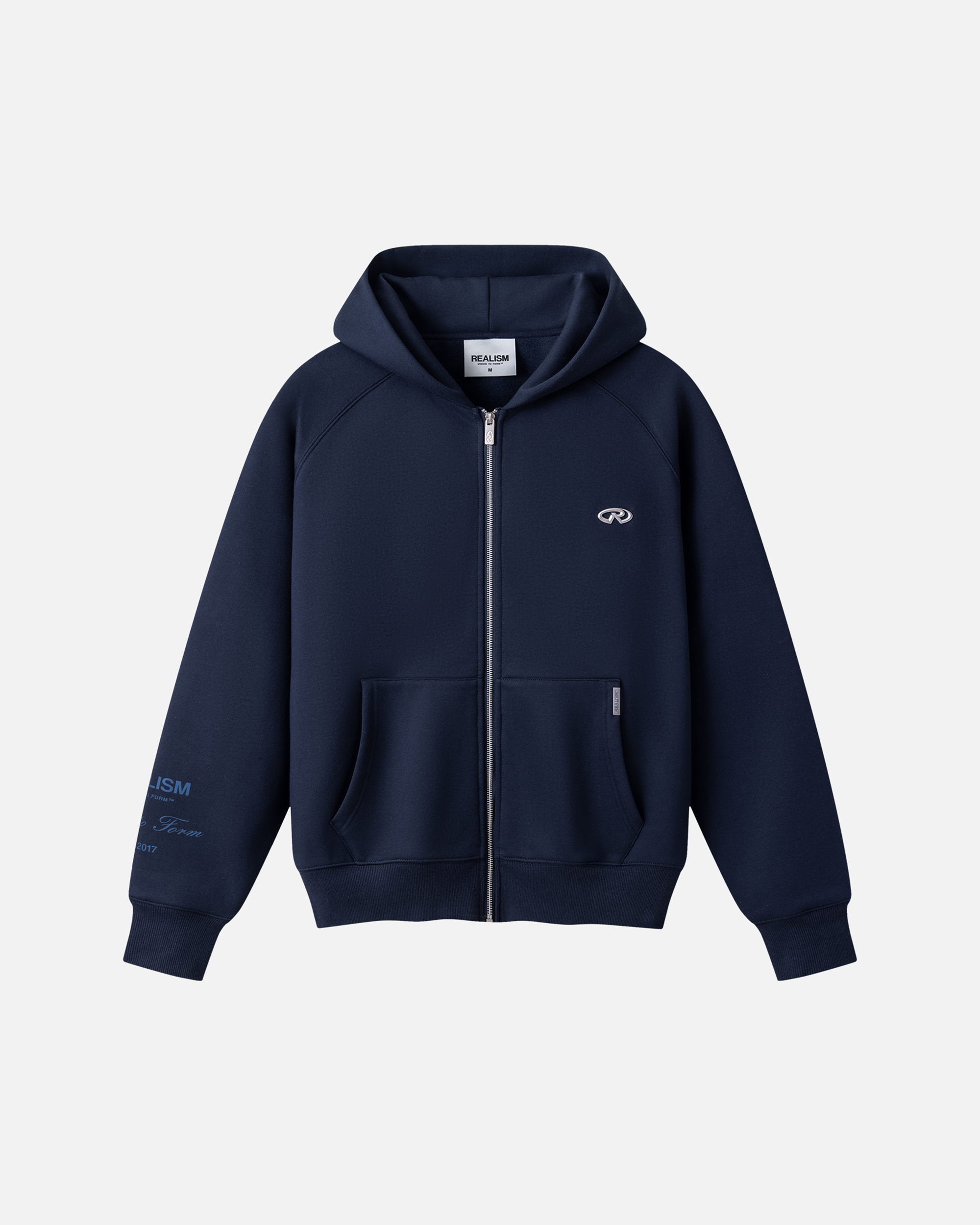 Radiant Zip Hoodie V2 Reflective Marine | Realism Zip Hoodie