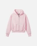 GLIMMER LOGO ZIP HOODIE V2 POWDER PINK