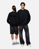 HEAVEN LOGO CREWNECK OBSIDIAN