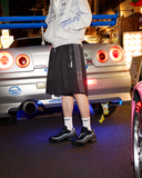 RACER TRACK SHORTS BLACK