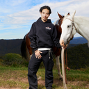 HORSE LOGO HOODIE BLACK