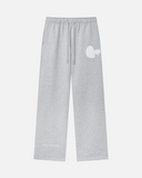 BUNNY SWEATPANTS OPEN LEG GREY MARLE