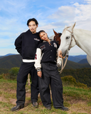 HORSE LETTERMAN JACKET BLACK