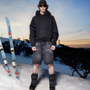 GLIMMER LOGO HOODIE OBSIDIAN